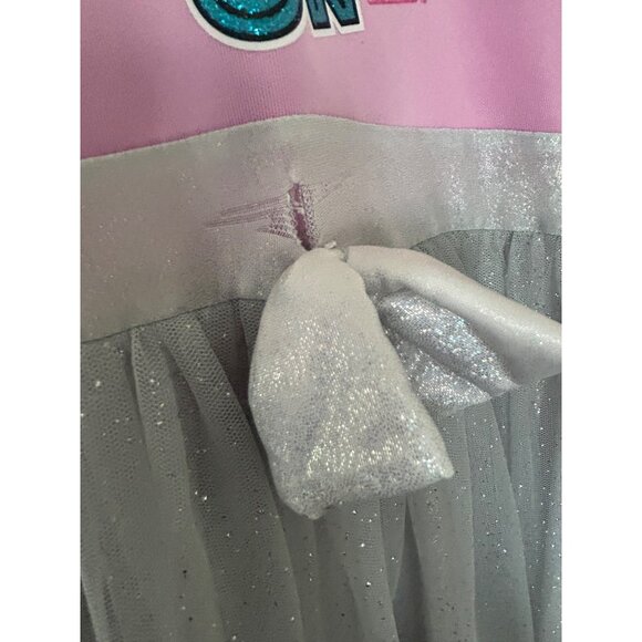 LOL Surprise! Glitter On Pink Hoodie Dress XS (4/5) With Silver Glitter Tulle Sk - Picture 5 of 7